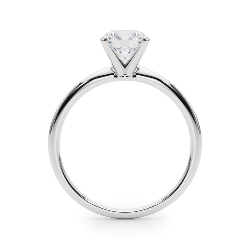 Angelica Round Solitaire Engagement Ring-VIRABYANI